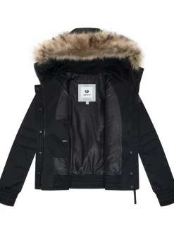 Ragwear Damen Winterjacke - Deluxia YOUMODO in schwarz