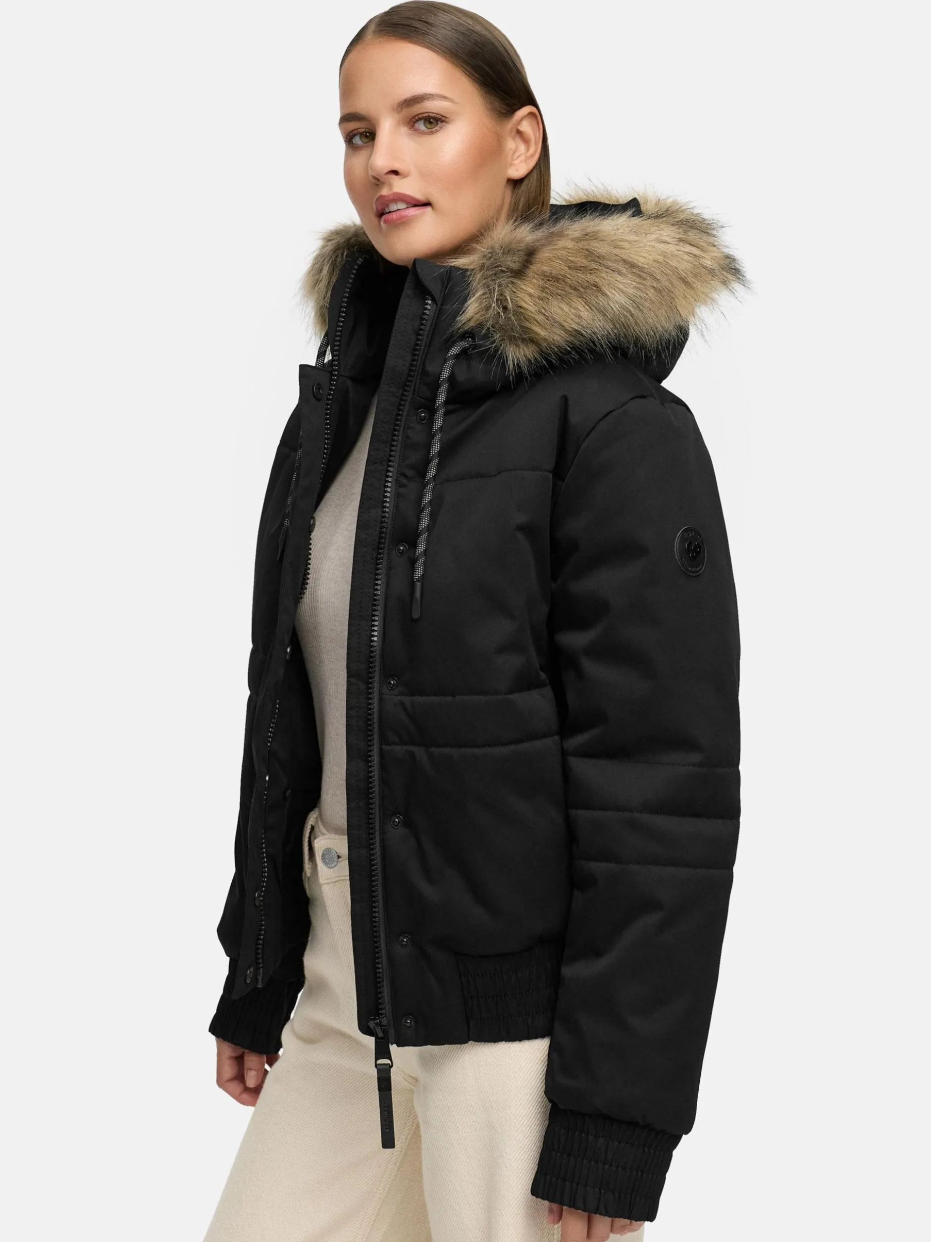 Ragwear Damen Winterjacke - Deluxia YOUMODO in schwarz