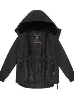 Ragwear Damen Winterjacke - Dowey Warm Rain in schwarz