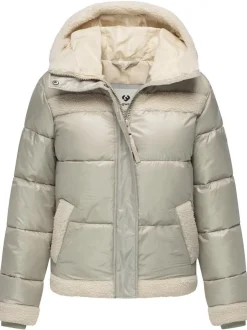 Ragwear Damen Winterjacke - Editah Shiny YOUMODO in beige