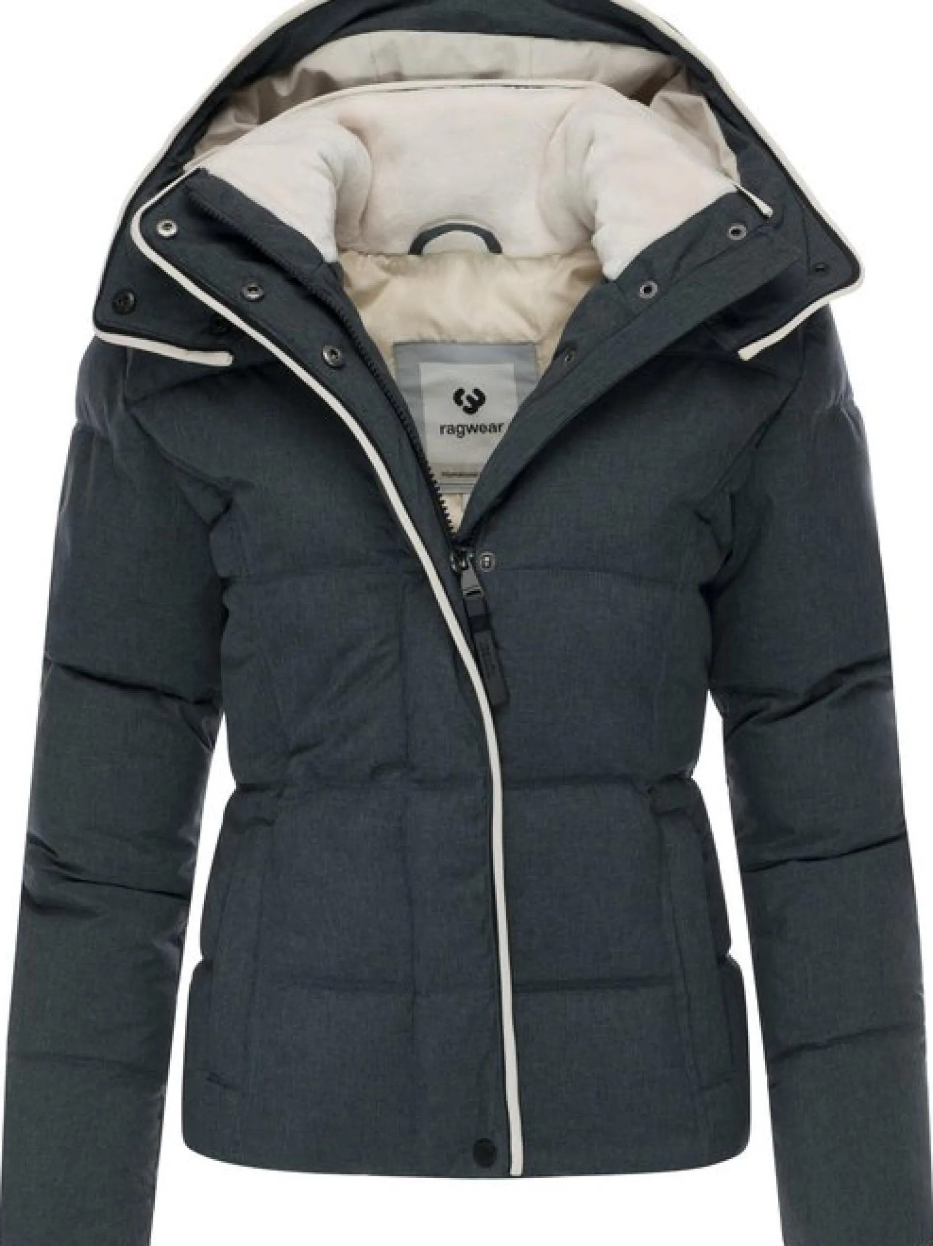 Ragwear Damen Winterjacke - Gleama Melange YOUMODO in grau