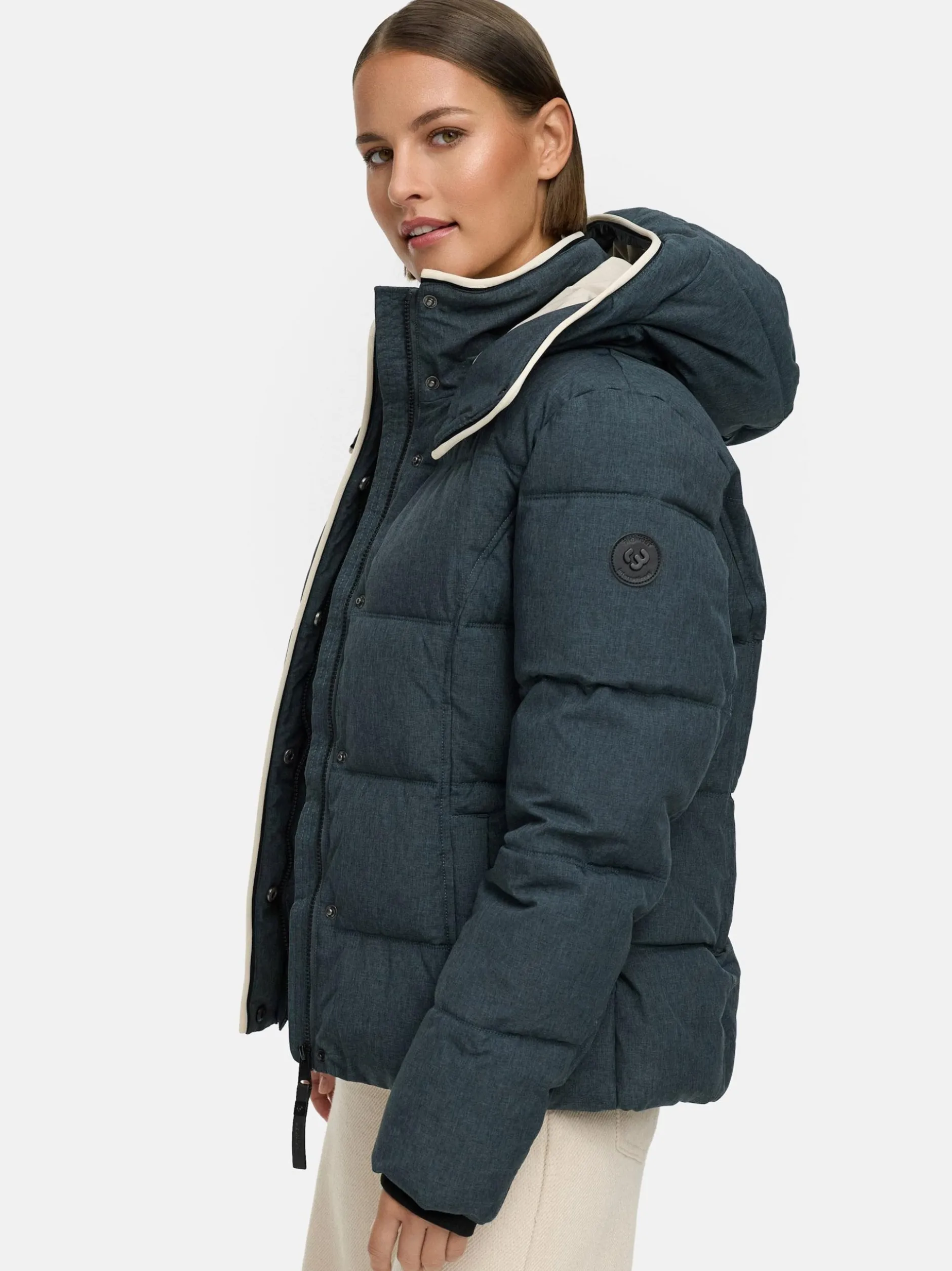 Ragwear Damen Winterjacke - Gleama Melange YOUMODO in grau