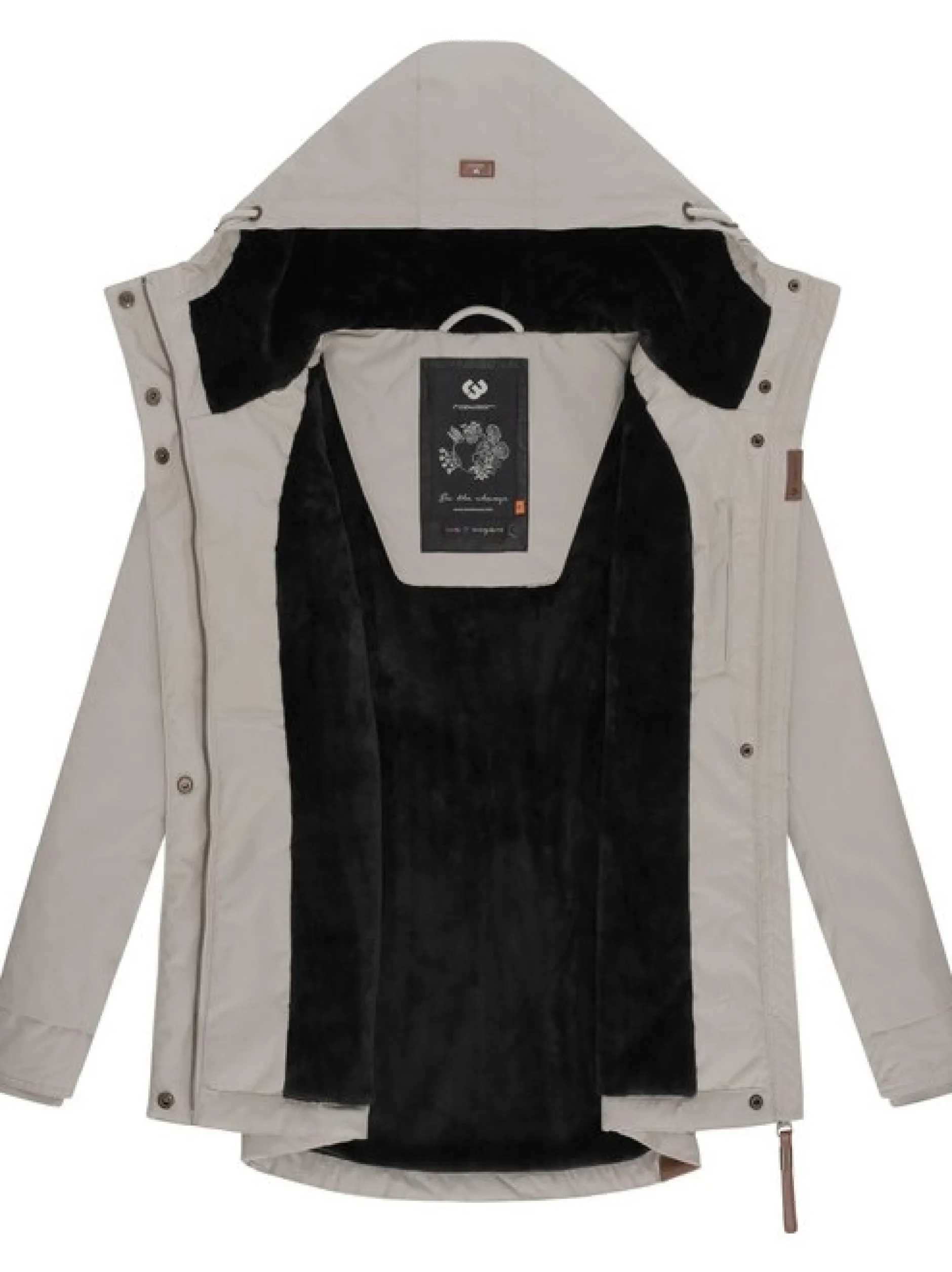 Ragwear Damen Winterjacke - Monade in grau