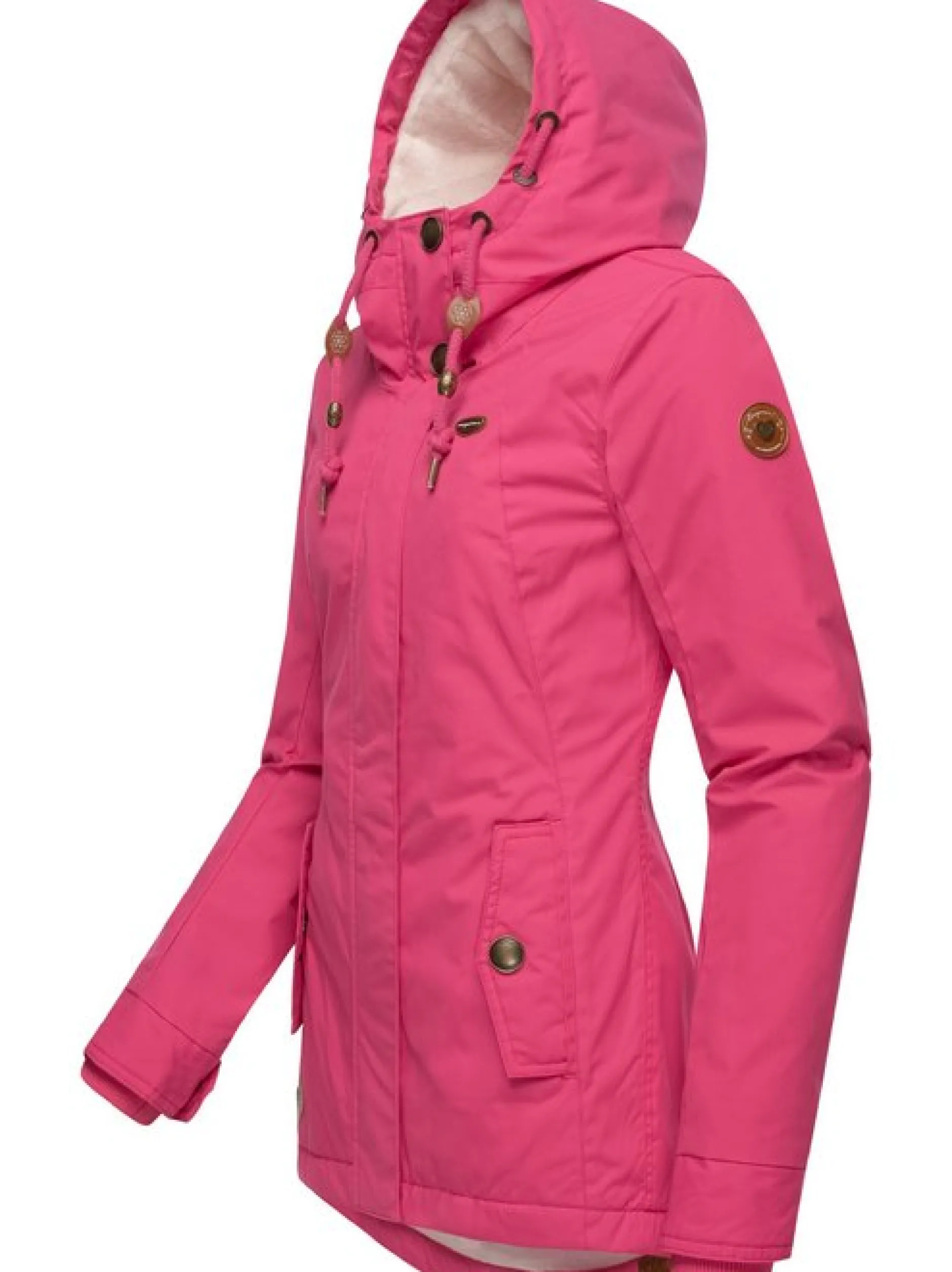 Ragwear Damen Winterjacke - Monade in fuchsia