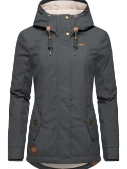 Ragwear Damen Winterjacke - Monade in dark stone