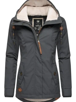 Ragwear Damen Winterjacke - Monade in dark stone