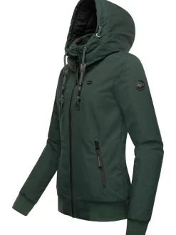 Ragwear Damen Winterjacke - Nuggie Melange in grün