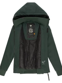 Ragwear Damen Winterjacke - Nuggie Melange in grün