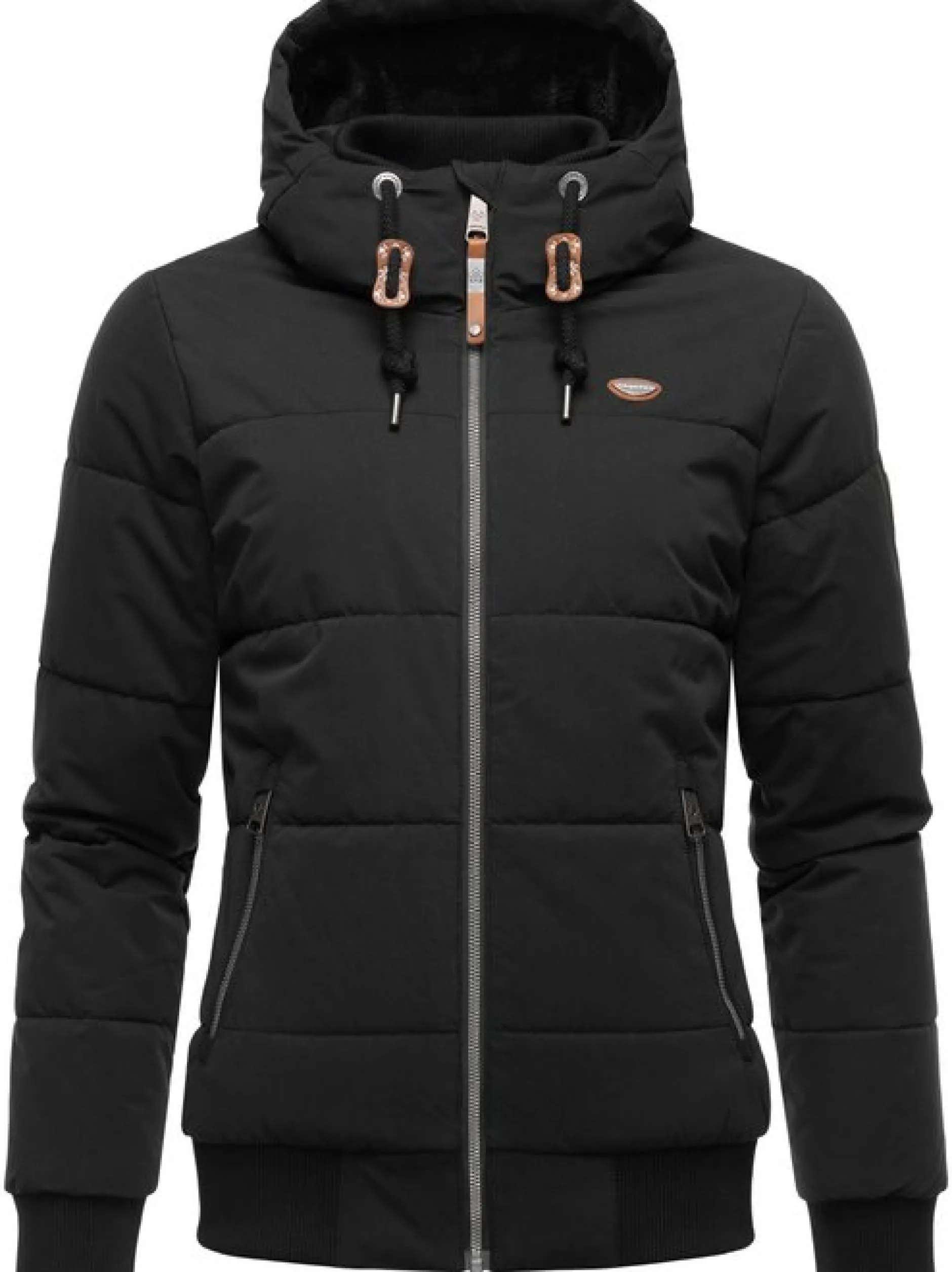Ragwear Damen Winterjacke - Nuggys Solid in schwarz