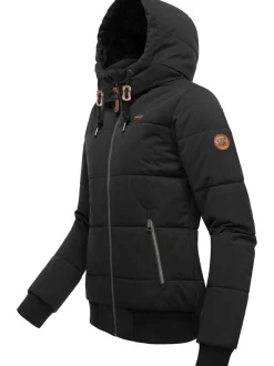 Ragwear Damen Winterjacke - Nuggys Solid in schwarz