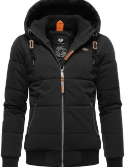 Ragwear Damen Winterjacke - Nuggys Solid in schwarz