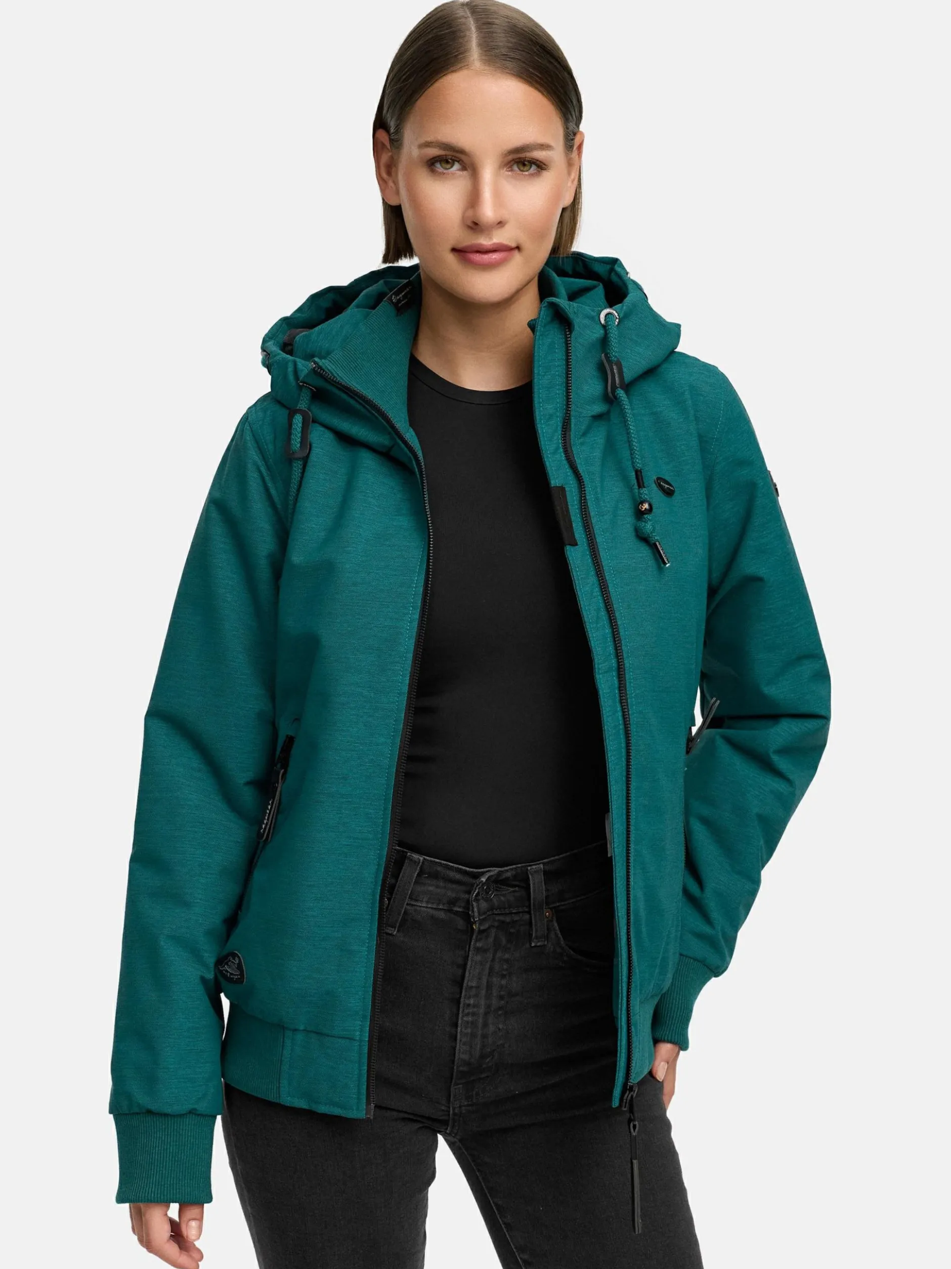 Ragwear Damen Winterjacke - Nuggie Melange in grün