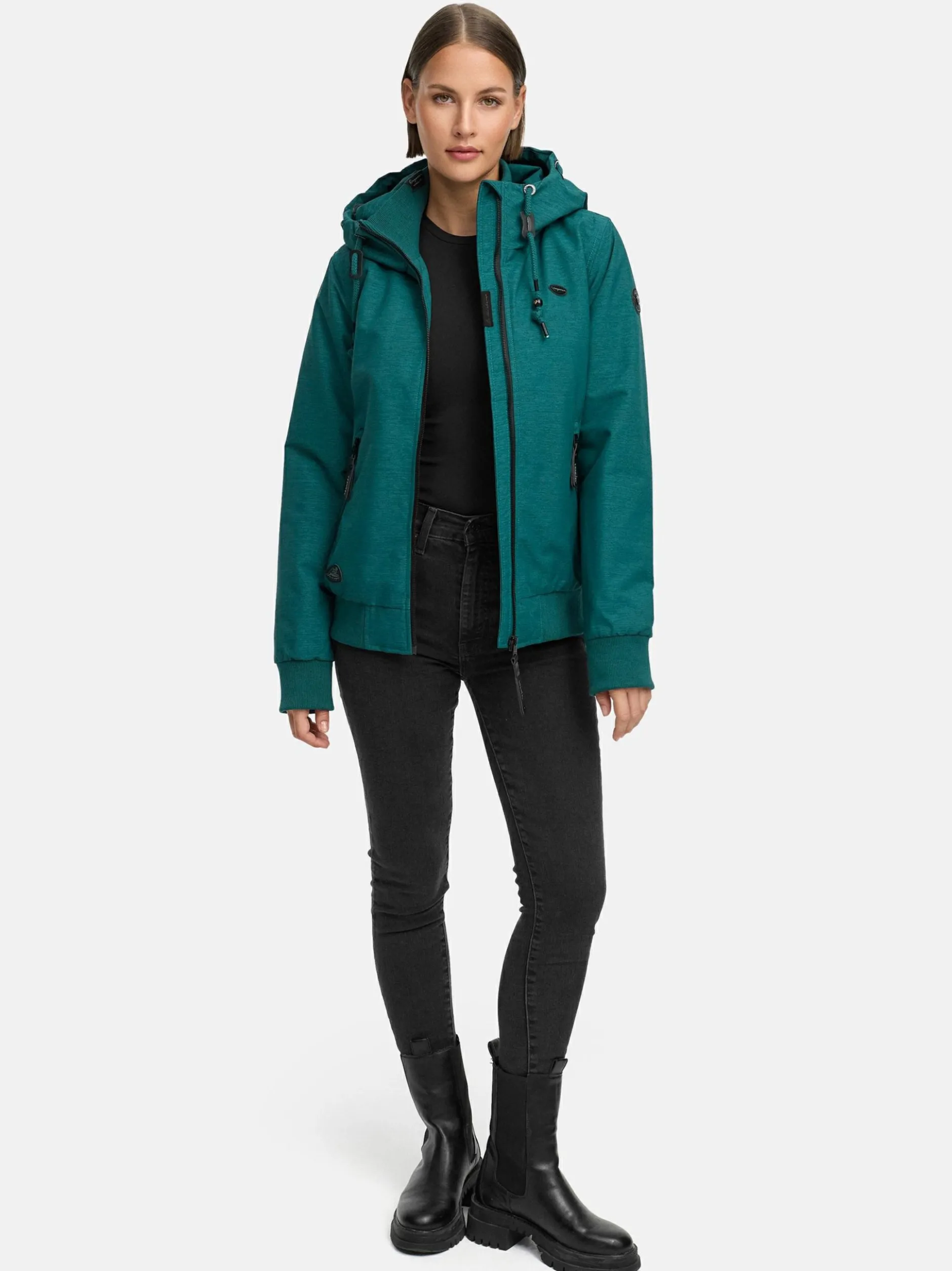 Ragwear Damen Winterjacke - Nuggie Melange in grün