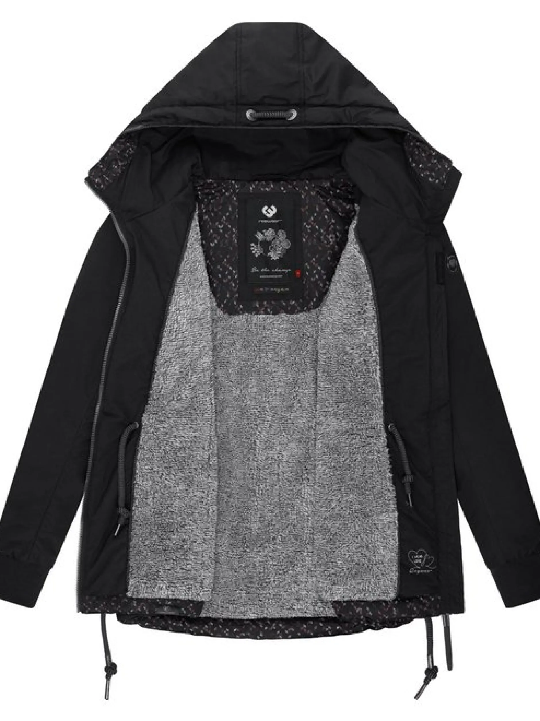 Ragwear Damen Winterjacke - YM-Danka in schwarz