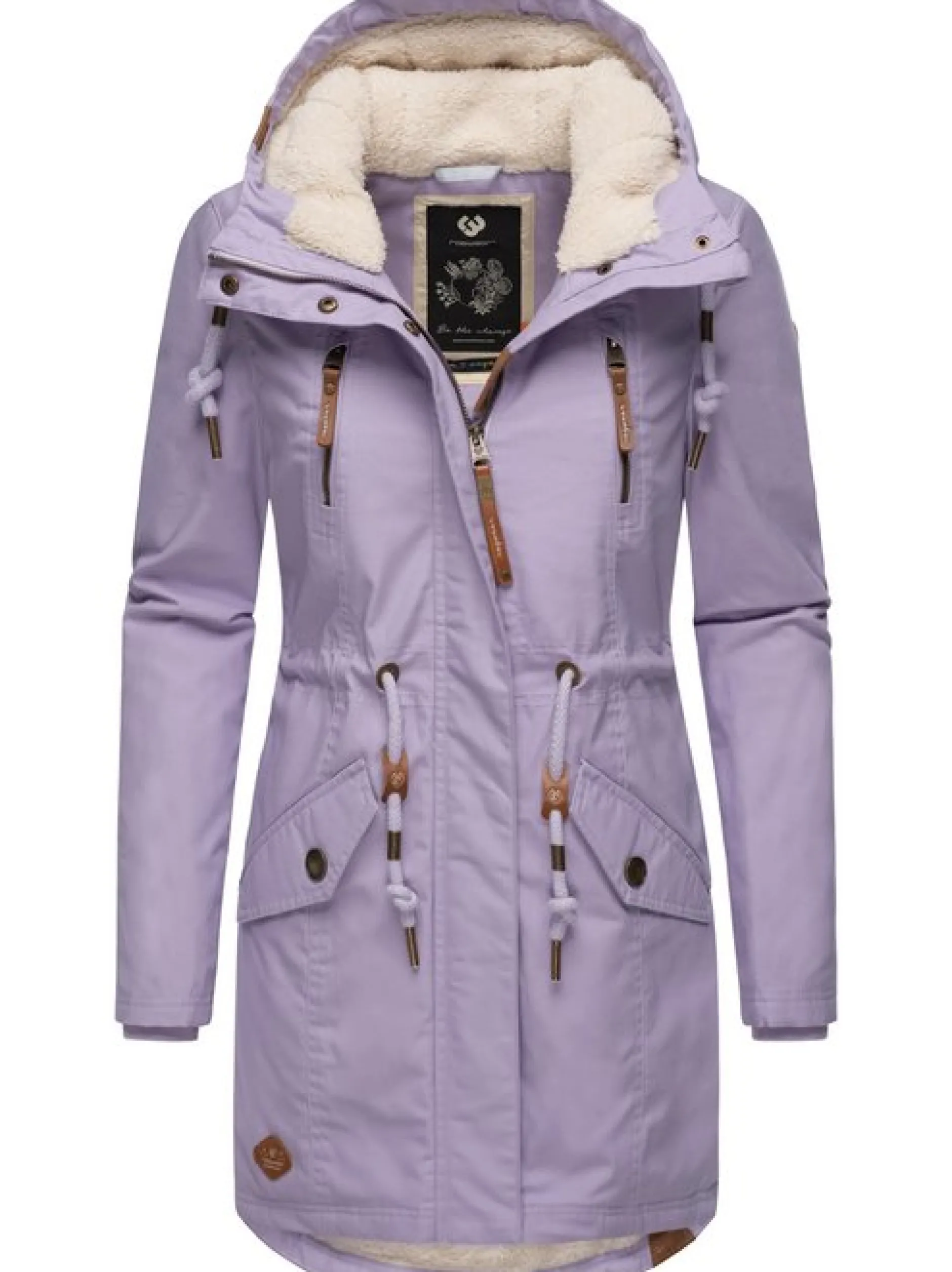 Ragwear Damen Wintermantel - Elsie in lila