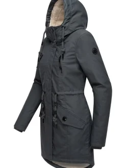 Ragwear Damen Wintermantel - Elsie in grau
