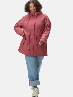 Ragwear Damen Wintermantel - Monadis Rainy II Intl. in rosa