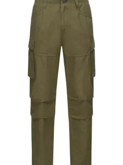 Ragwear Herren Cargohose - Merly Long Linen in oliv