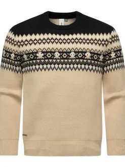 Ragwear Herren Norwegerpullover - Norwen in sand