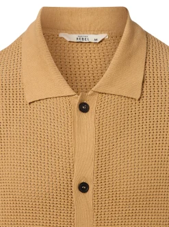 Redefined Rebel Herren Strickjacke - RRSantana in camel