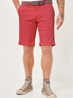 Redpoint Herren Bermuda - SURREY Slim Fit in rot