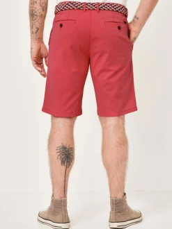 Redpoint Herren Bermuda - SURREY Slim Fit in rot