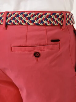 Redpoint Herren Bermuda - SURREY Slim Fit in rot