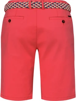 Redpoint Herren Bermuda - SURREY Slim Fit in rot