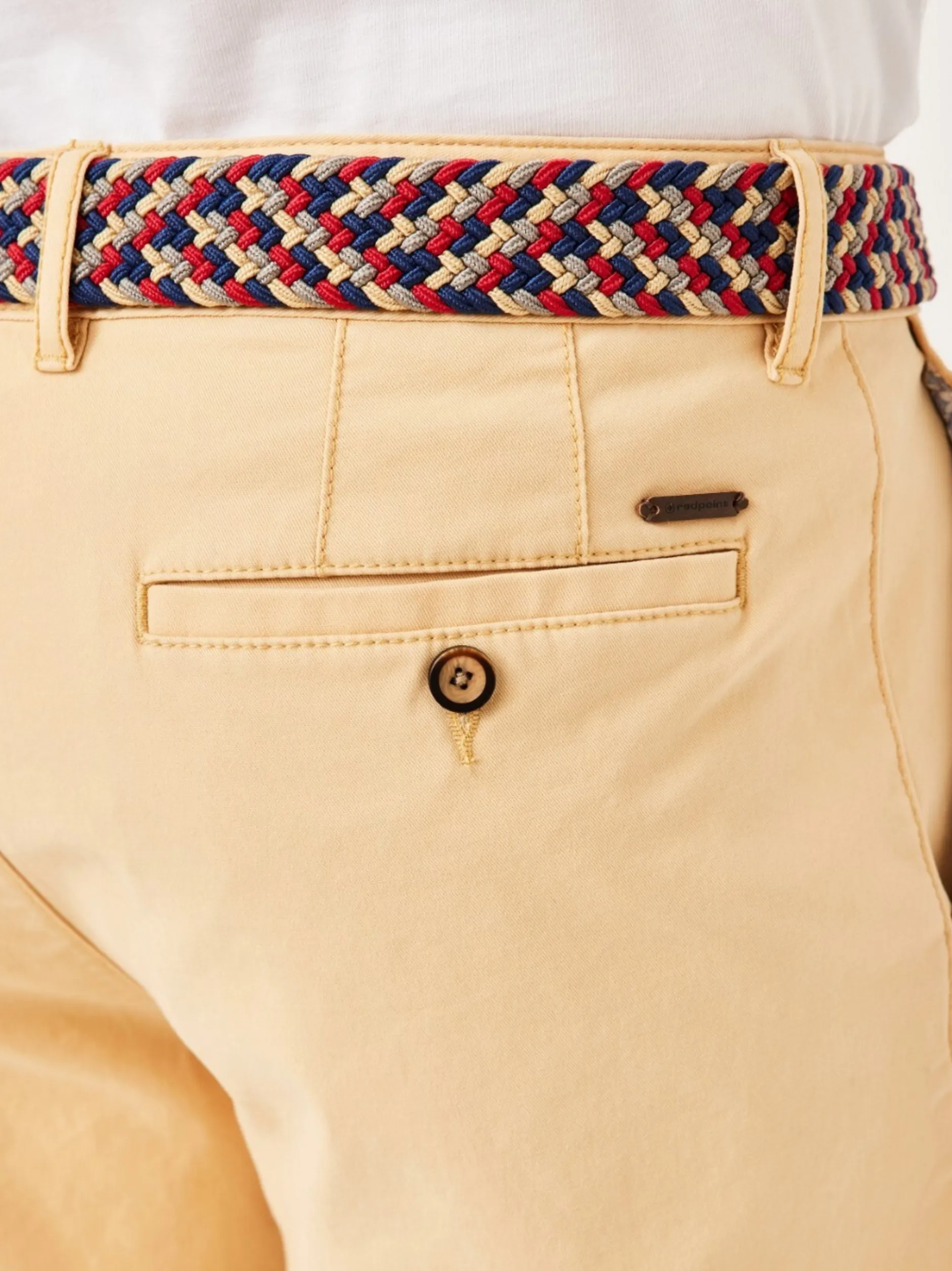 Redpoint Herren Bermuda - SURREY Slim Fit in gelb