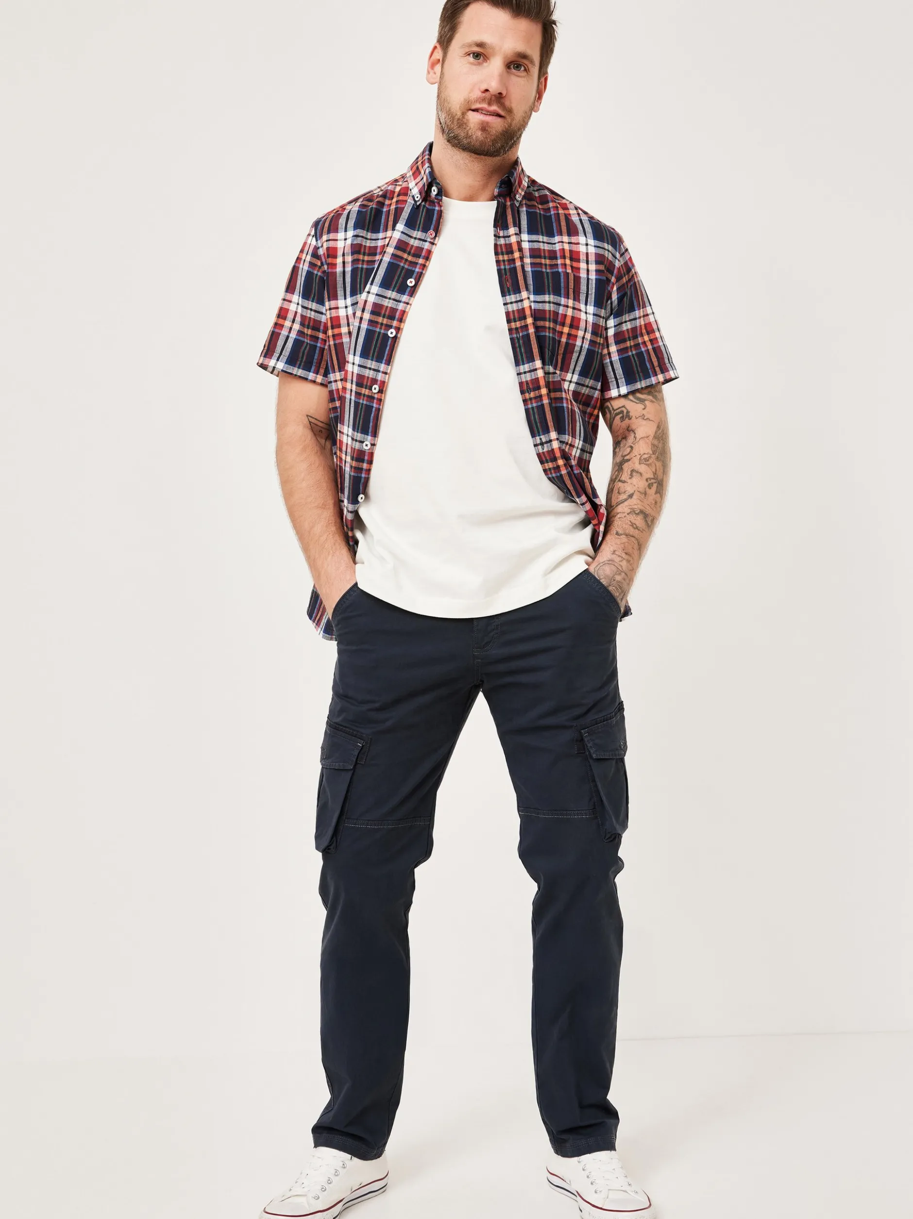 Redpoint Herren Cargohose - MONCTON Straight Fit in marine