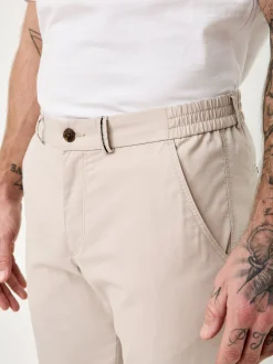 Redpoint Herren Chino - HALIFAX Slim Fit in kitt