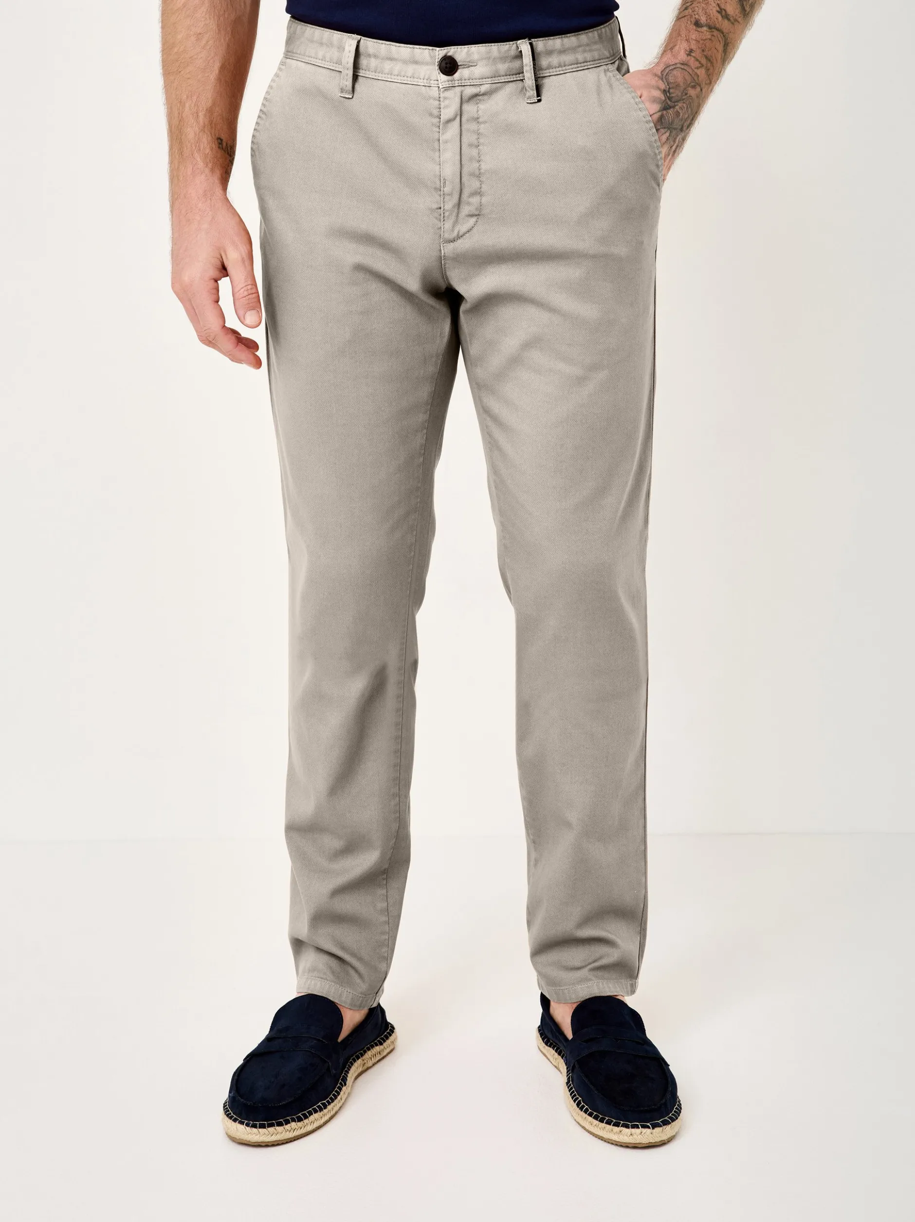 Redpoint Herren Chino - JASPER Slim Fit in kitt