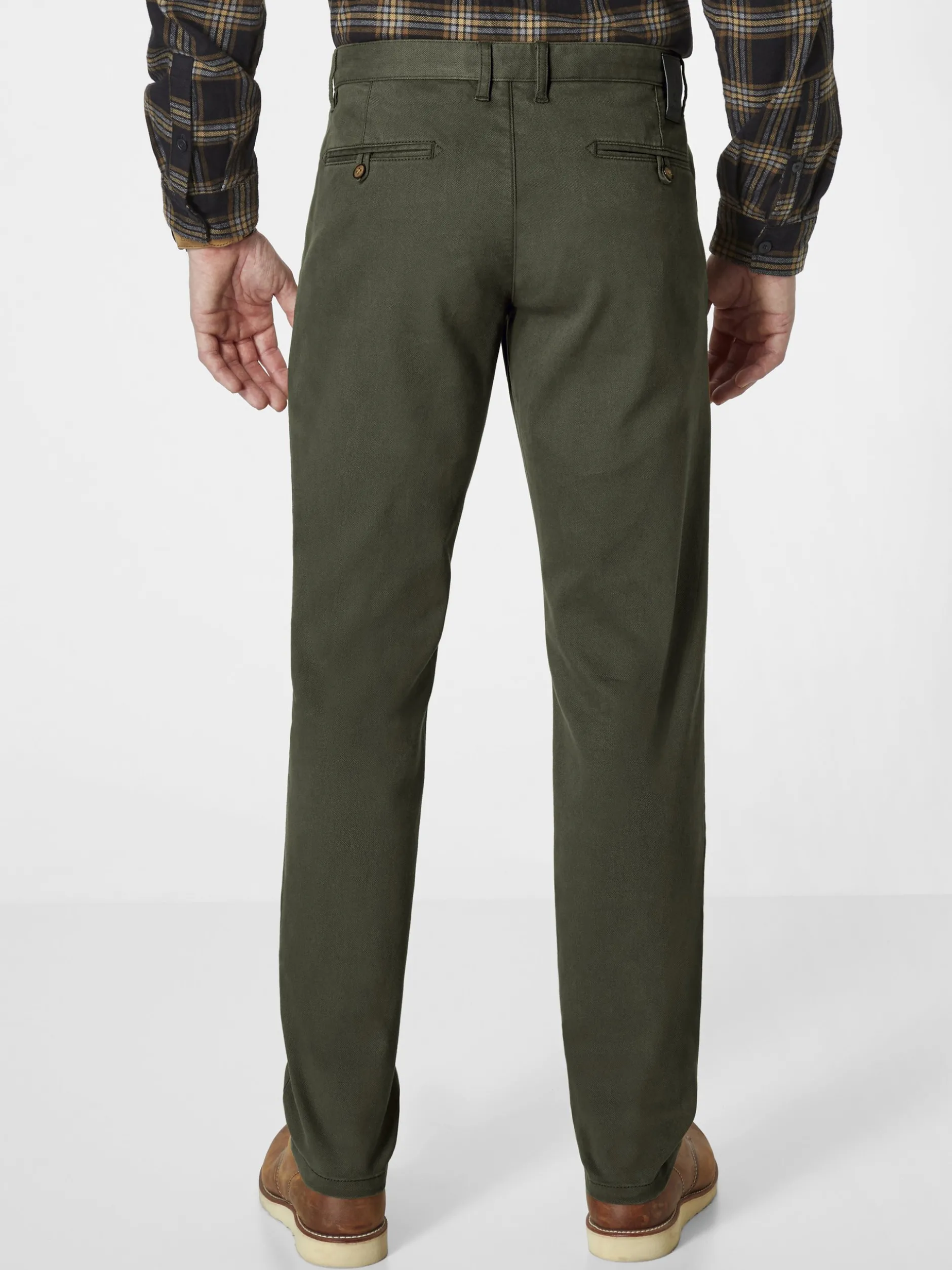 Redpoint Herren Chino - Jasper Slim Fit in oliv