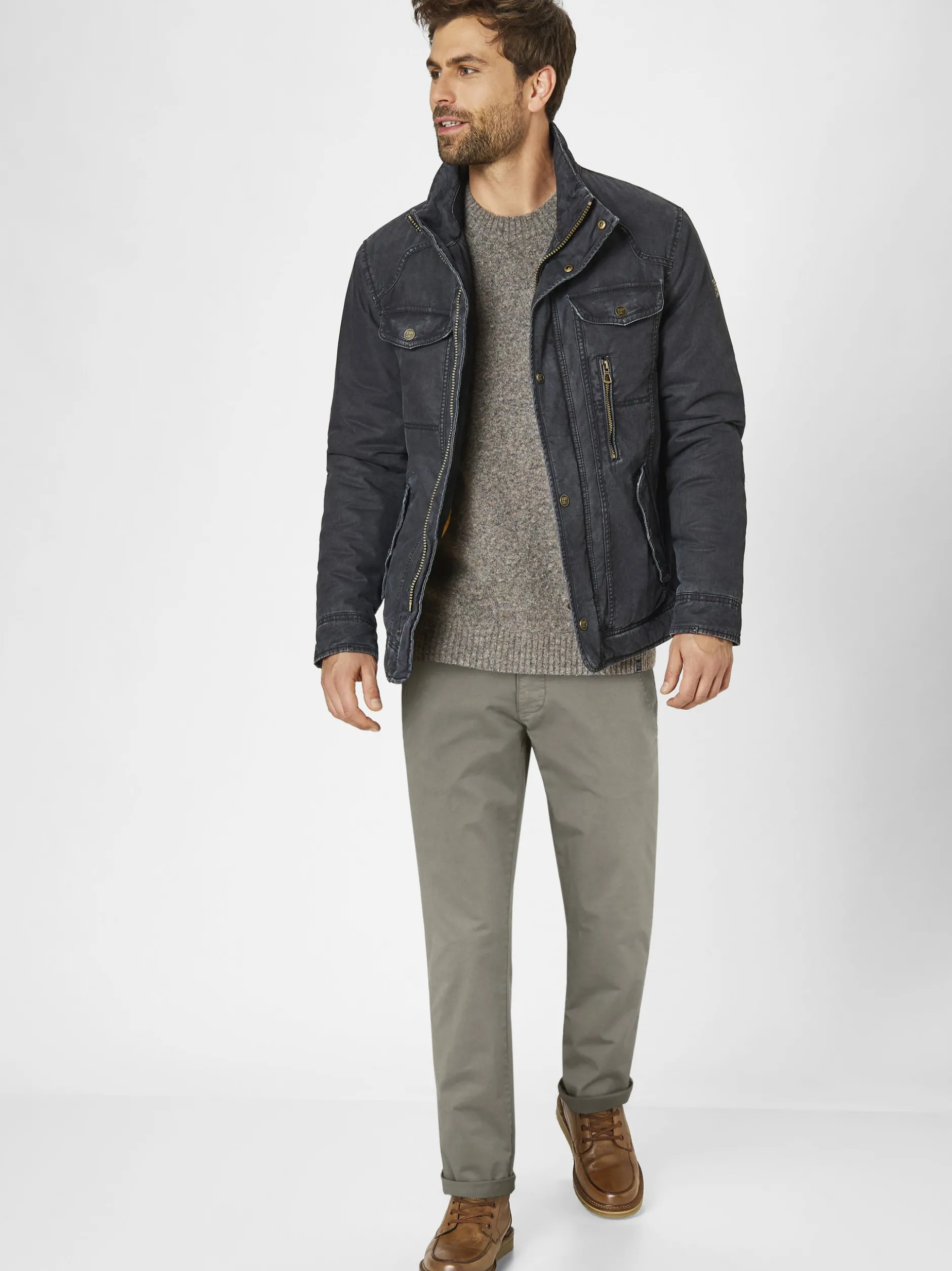 Redpoint Herren Chino - Jasper Slim Fit in sand