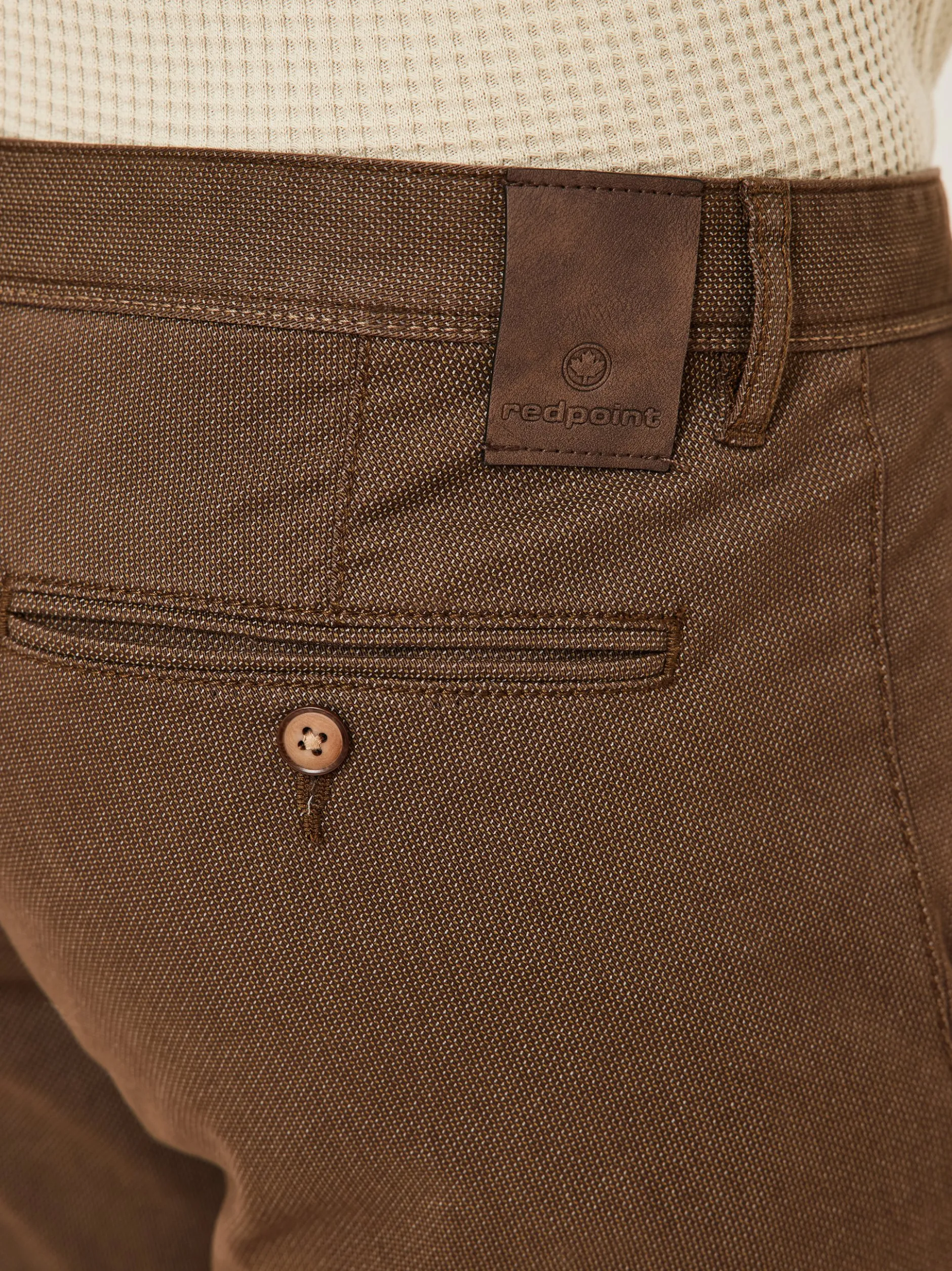 Redpoint Herren Chino - Jasper Slim Fit in braun