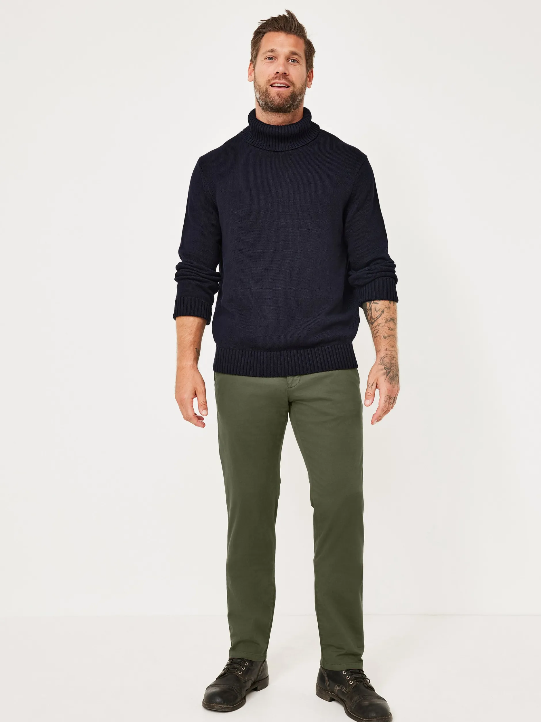 Redpoint Herren Chino - JASPER Slim Fit in oliv