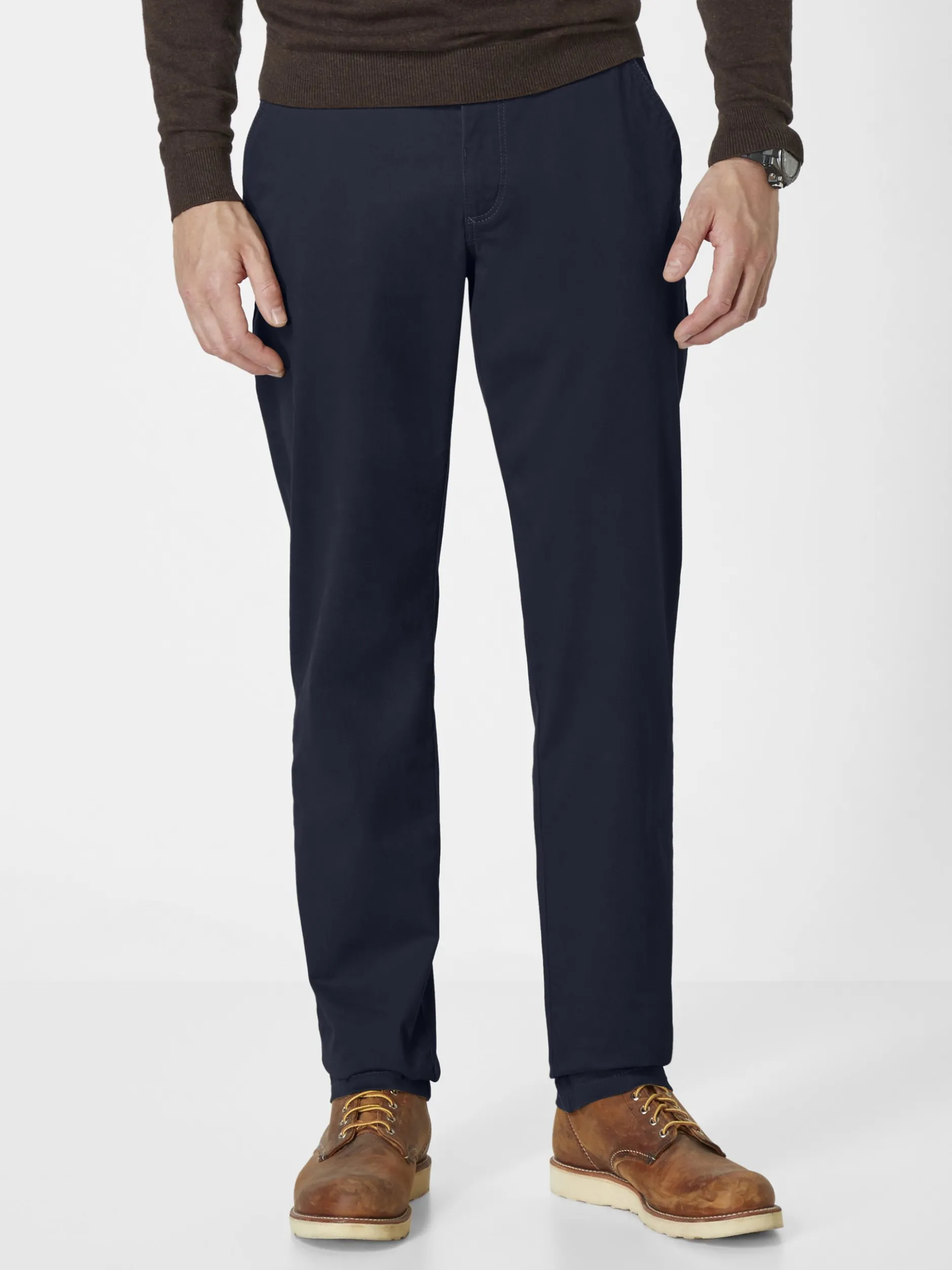 Redpoint Herren Chino - ODESSA Straight Fit in marine