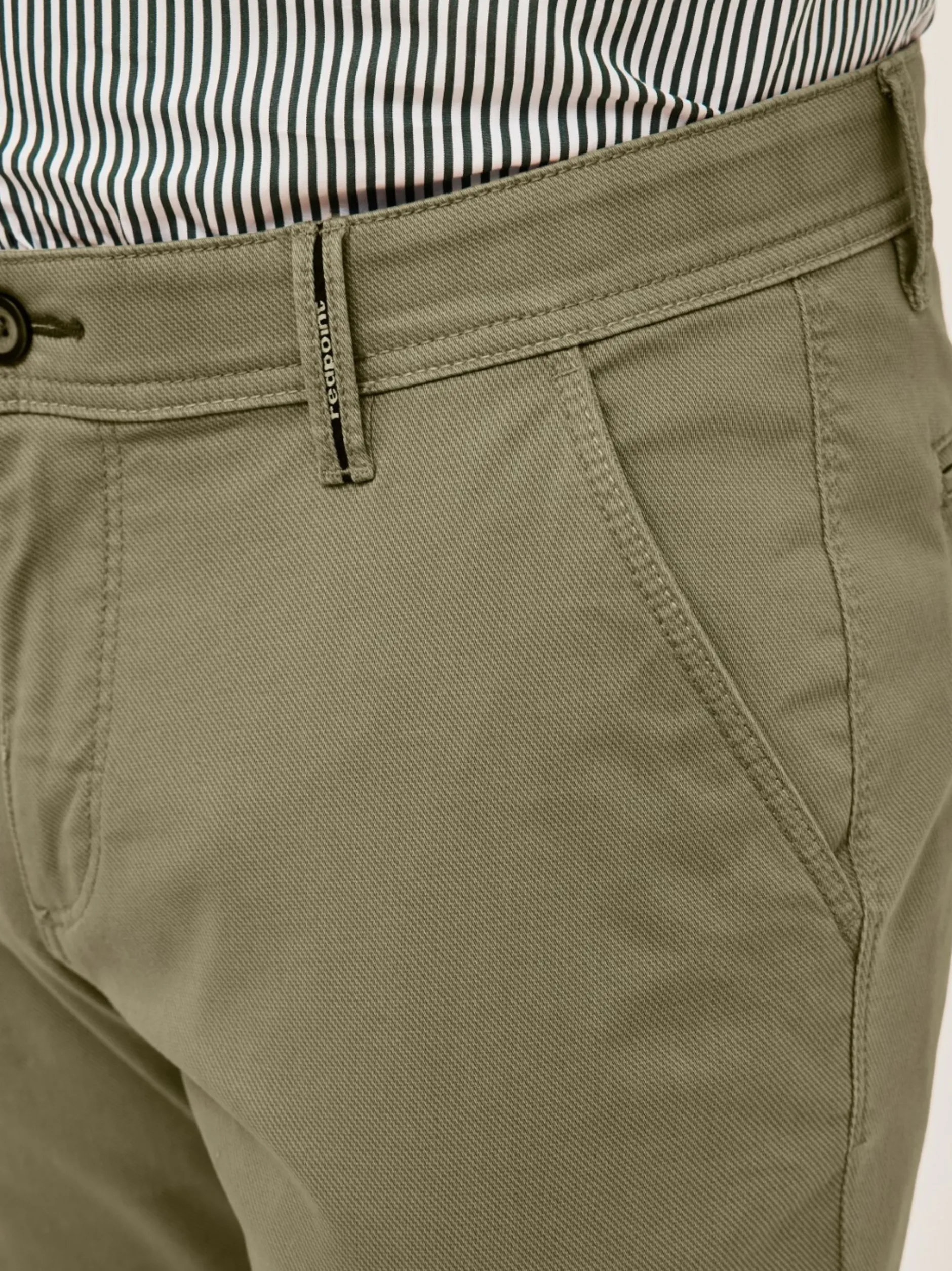 Redpoint Herren Chino - ODESSA Straight Fit in oliv