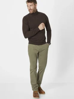 Redpoint Herren Chino - ODESSA Straight Fit in oliv