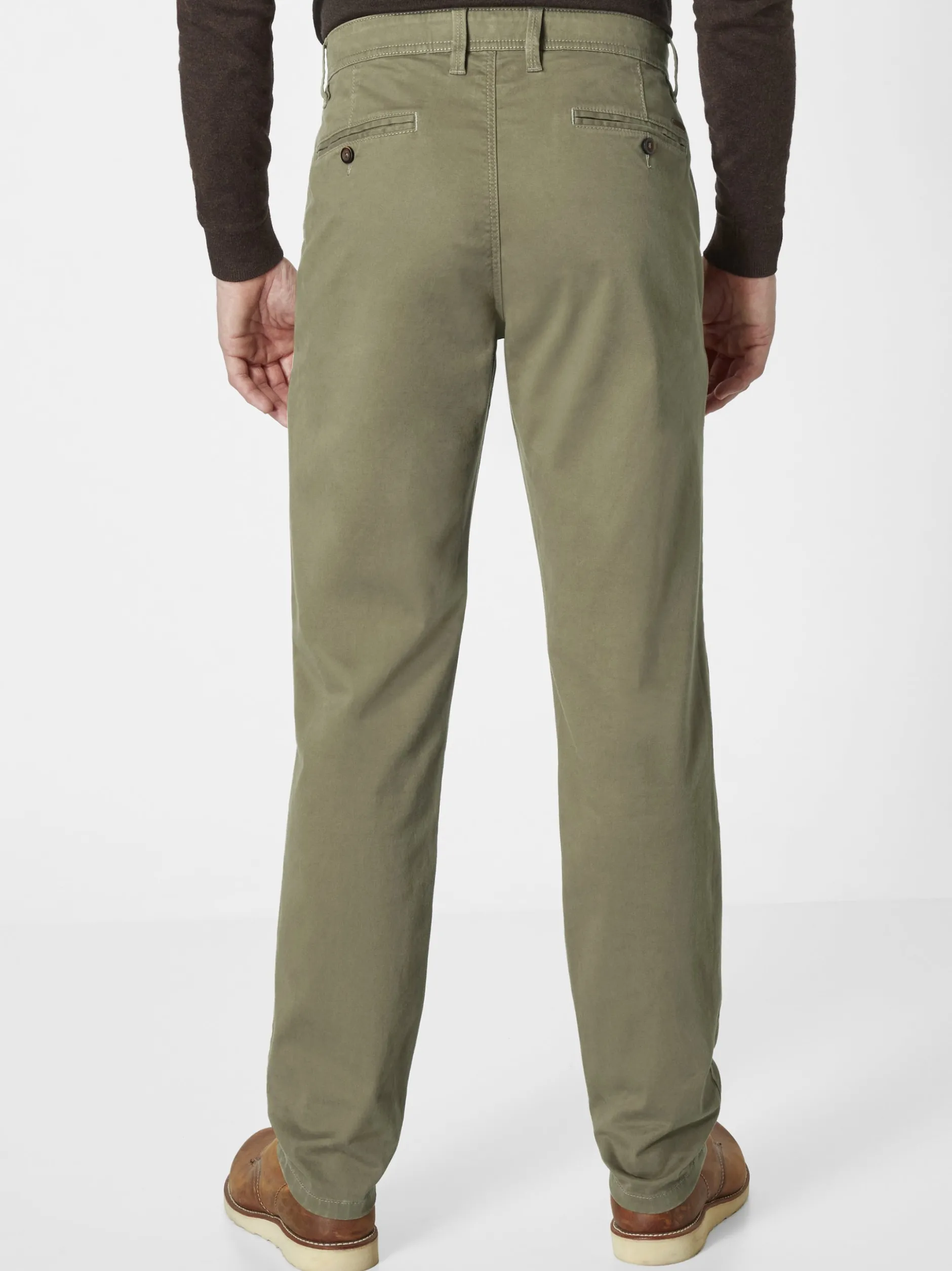 Redpoint Herren Chino - ODESSA Straight Fit in oliv