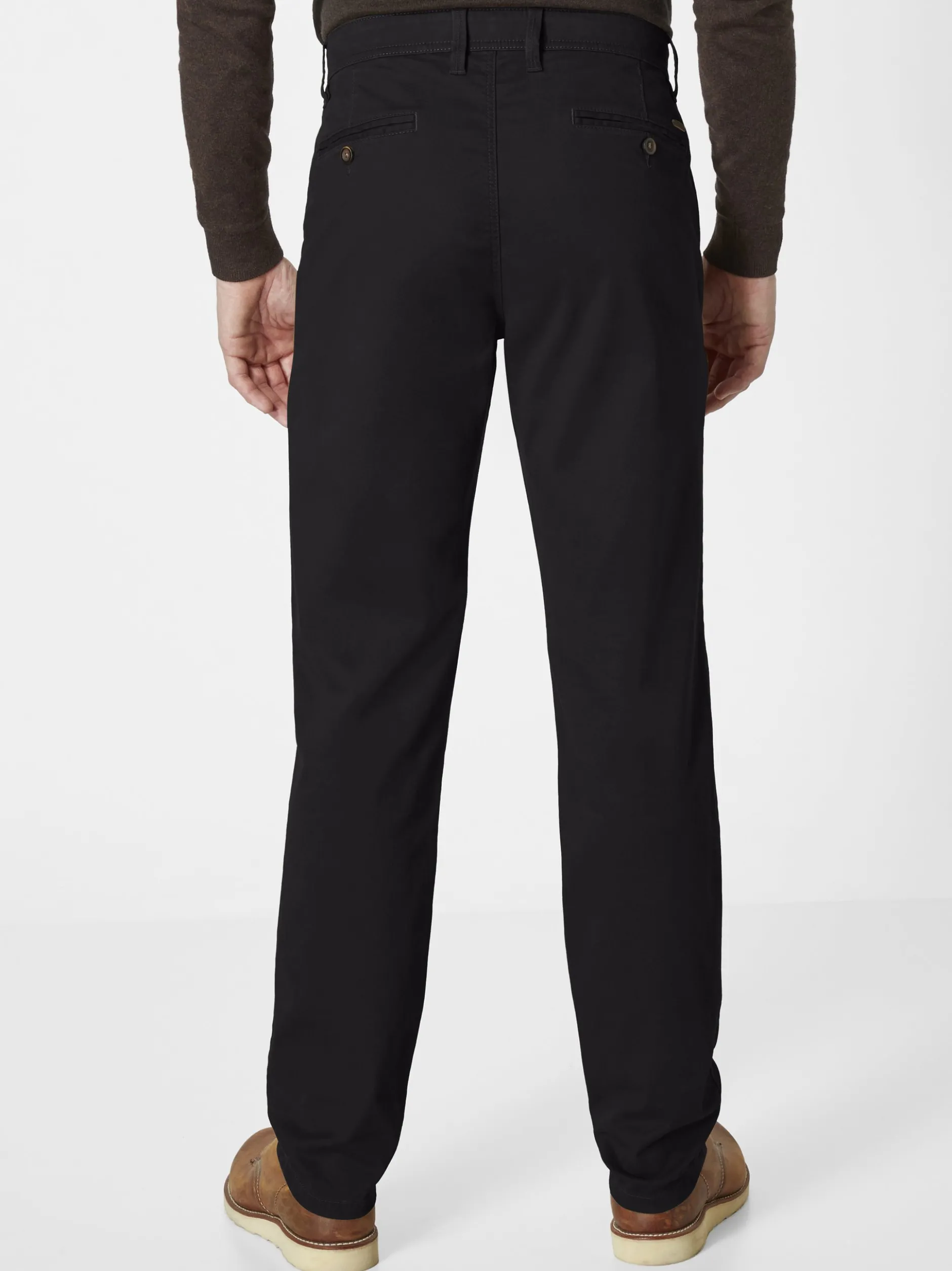 Redpoint Herren Chino - ODESSA Straight Fit in schwarz