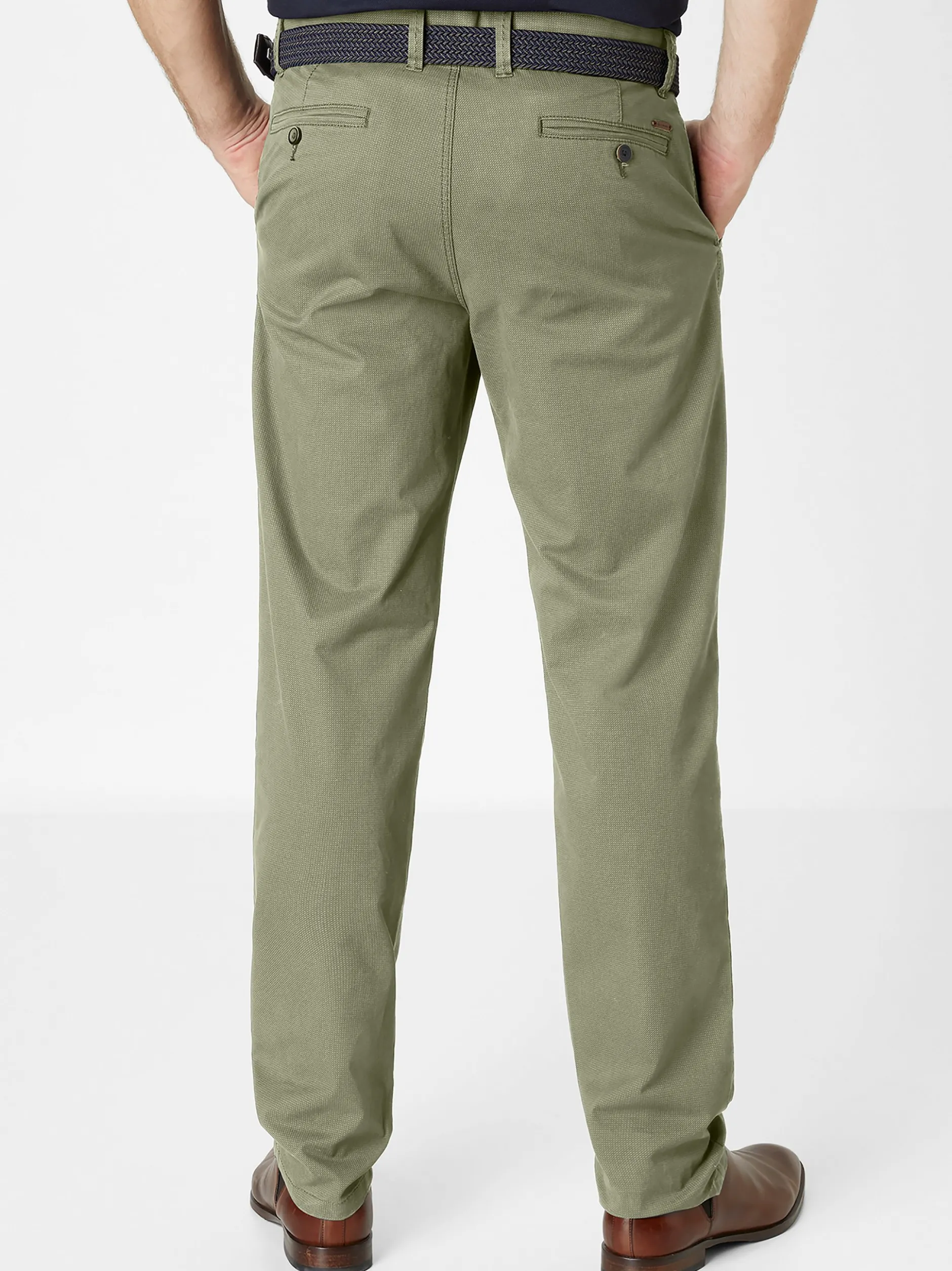 Redpoint Herren Chino - ODESSA Straight Fit in oliv