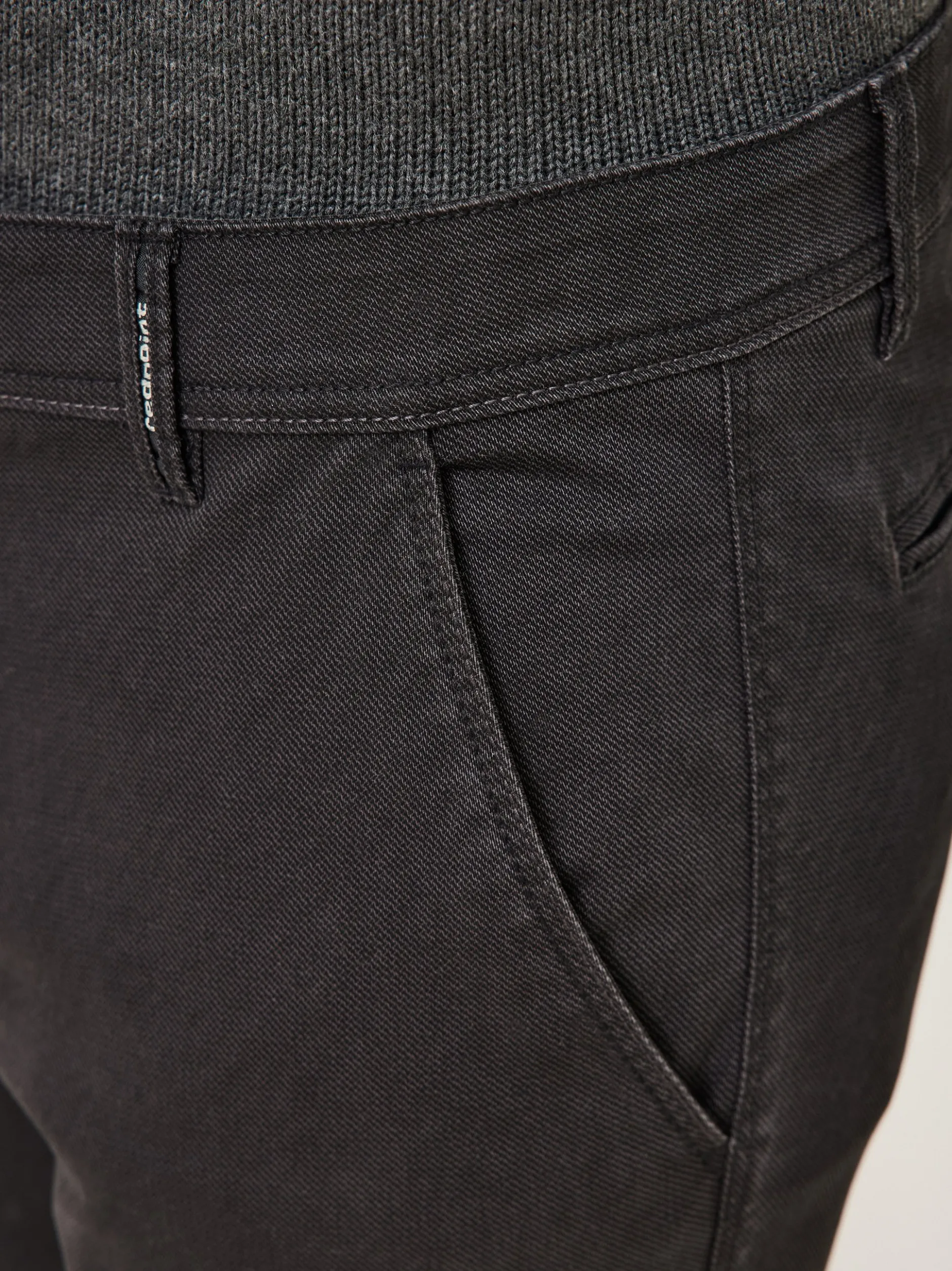 Redpoint Herren Chino - ODESSA Straight Fit in anthrazit