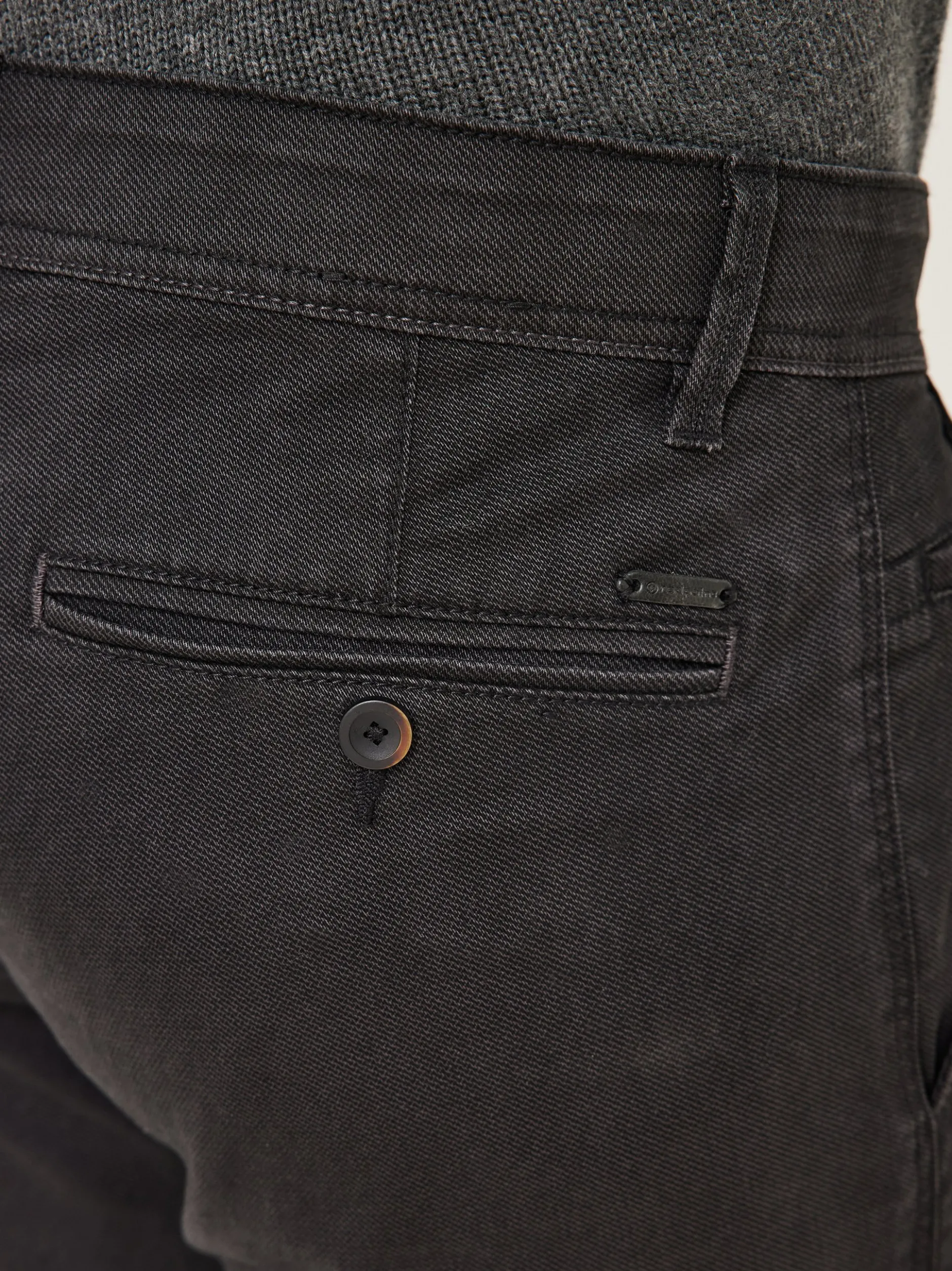 Redpoint Herren Chino - ODESSA Straight Fit in anthrazit