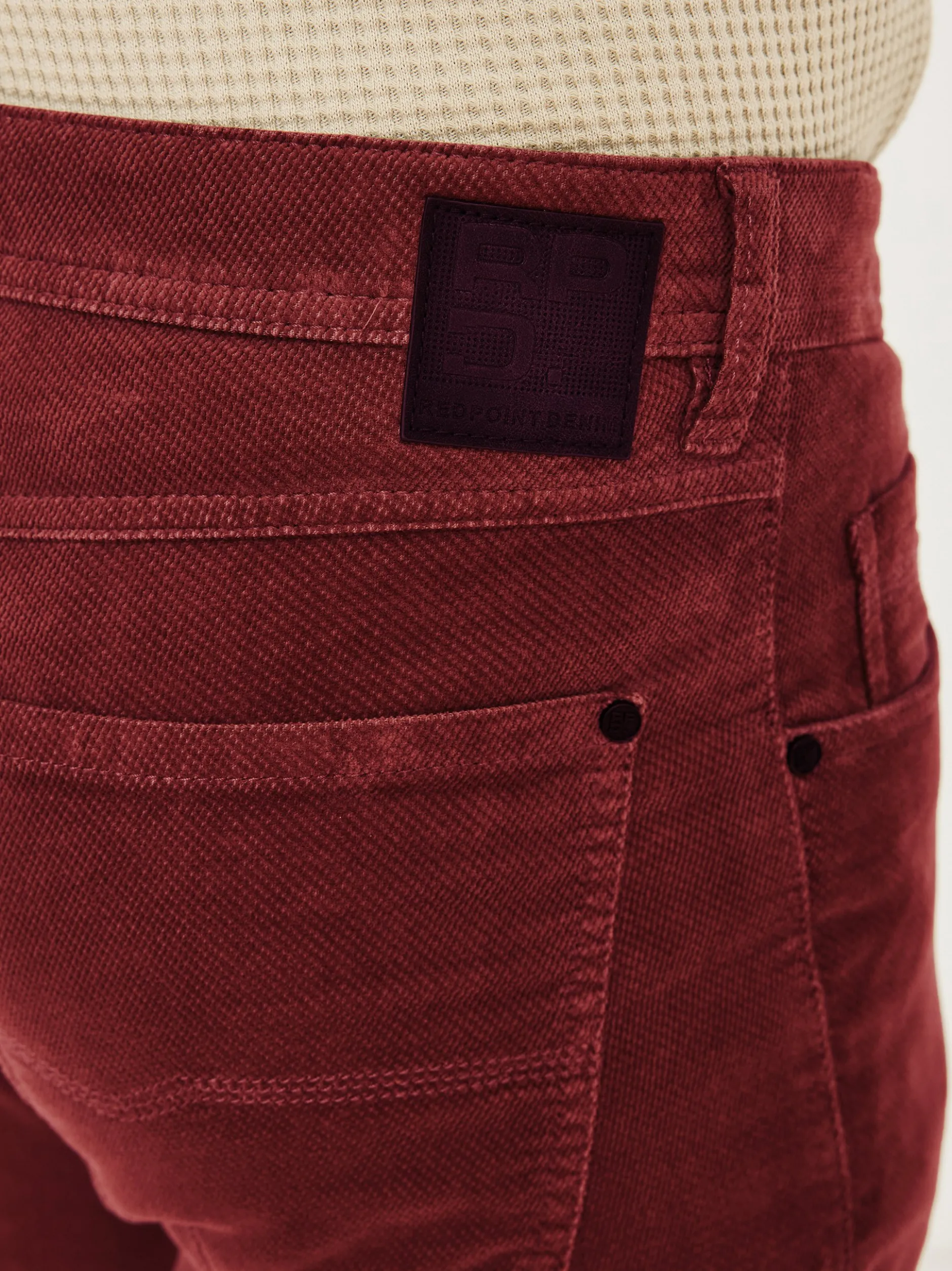 Redpoint Herren Cordhose - MILTON Straight Fit in kastanie