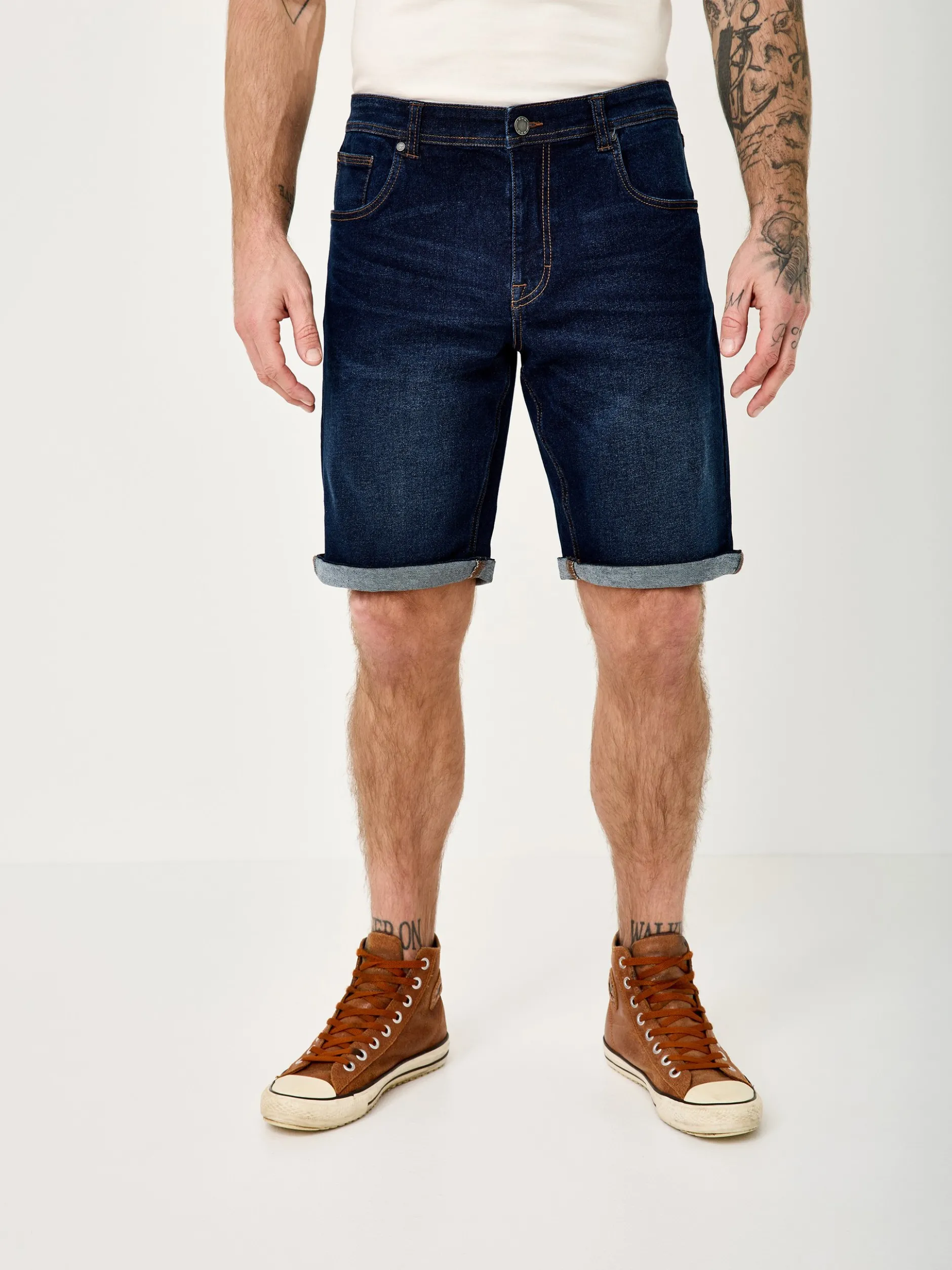 Redpoint Herren Jeansshorts - SHERBROOKE in medium stone