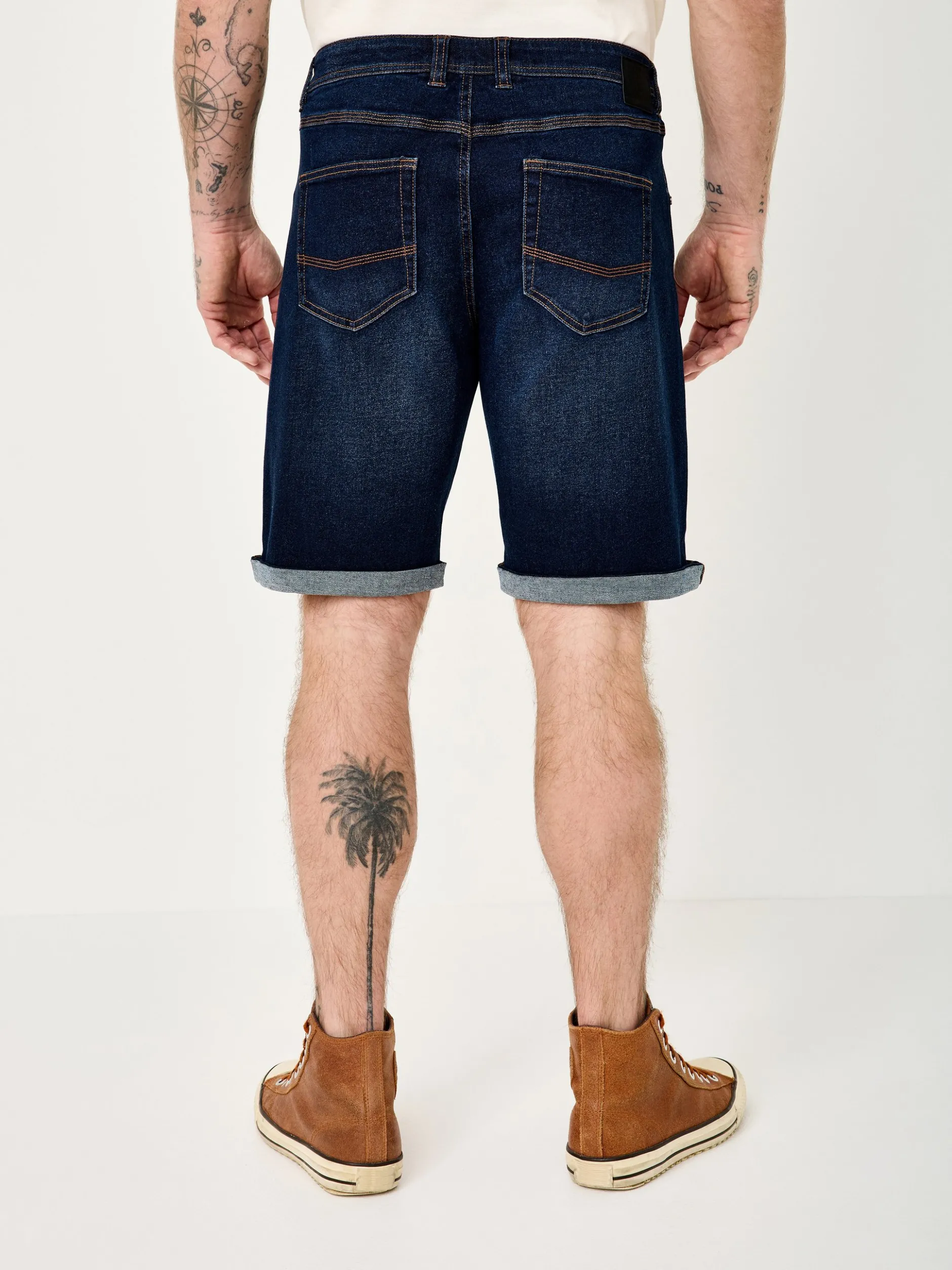 Redpoint Herren Jeansshorts - SHERBROOKE in medium stone