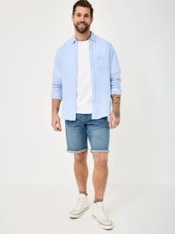 Redpoint Herren Jeansshorts - SHERBROOKE in light stone