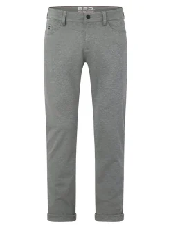 Redpoint Herren 5-Pocket Hose - Kanata Slim Fit in grau