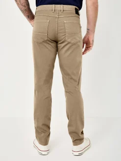 Redpoint Herren 5-Pocket Hose - Milton Straight Fit in beige